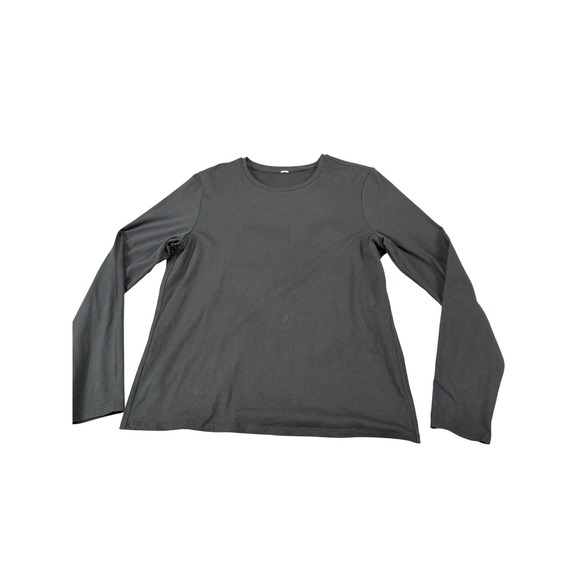 Lululemon Tops - Lululemon Womens Black Long Sleeve Crew Neck Activewear Top Logo Relaxed Fit